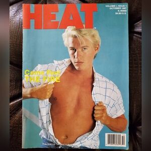 Heat Magazine ~ October 1987 Vol. 1, Issue 1 (Gay Interest PB Mag, Jeff Stryker)